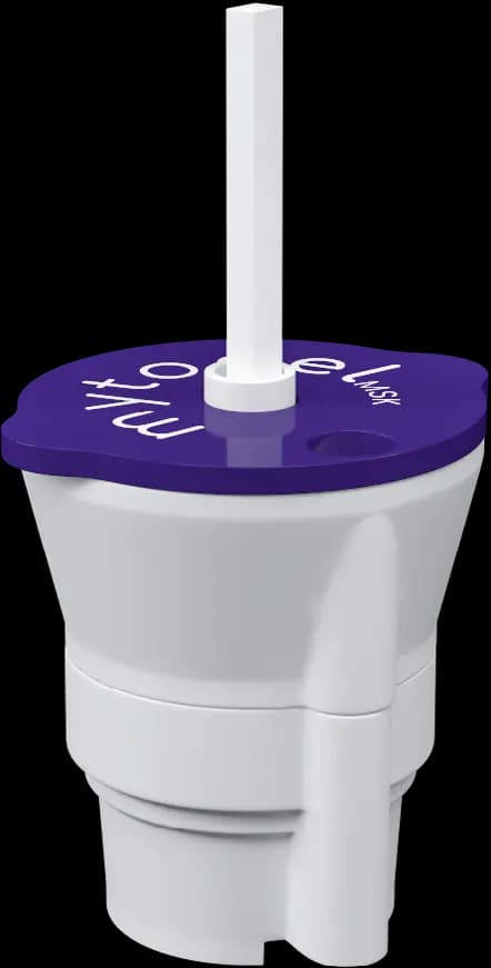 The single-use Rigeneracons RS device photographed on a plain white background.
